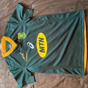 Men’s South Africa Rugby shirt ASICS size small